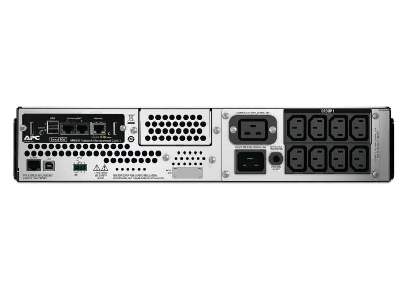 APC USV SMT3000RMI2UNC 3000 VA / 2700 W Line-Interaktiv-USV, 3000 VA / 2700 W, mit Netzwerkkarte