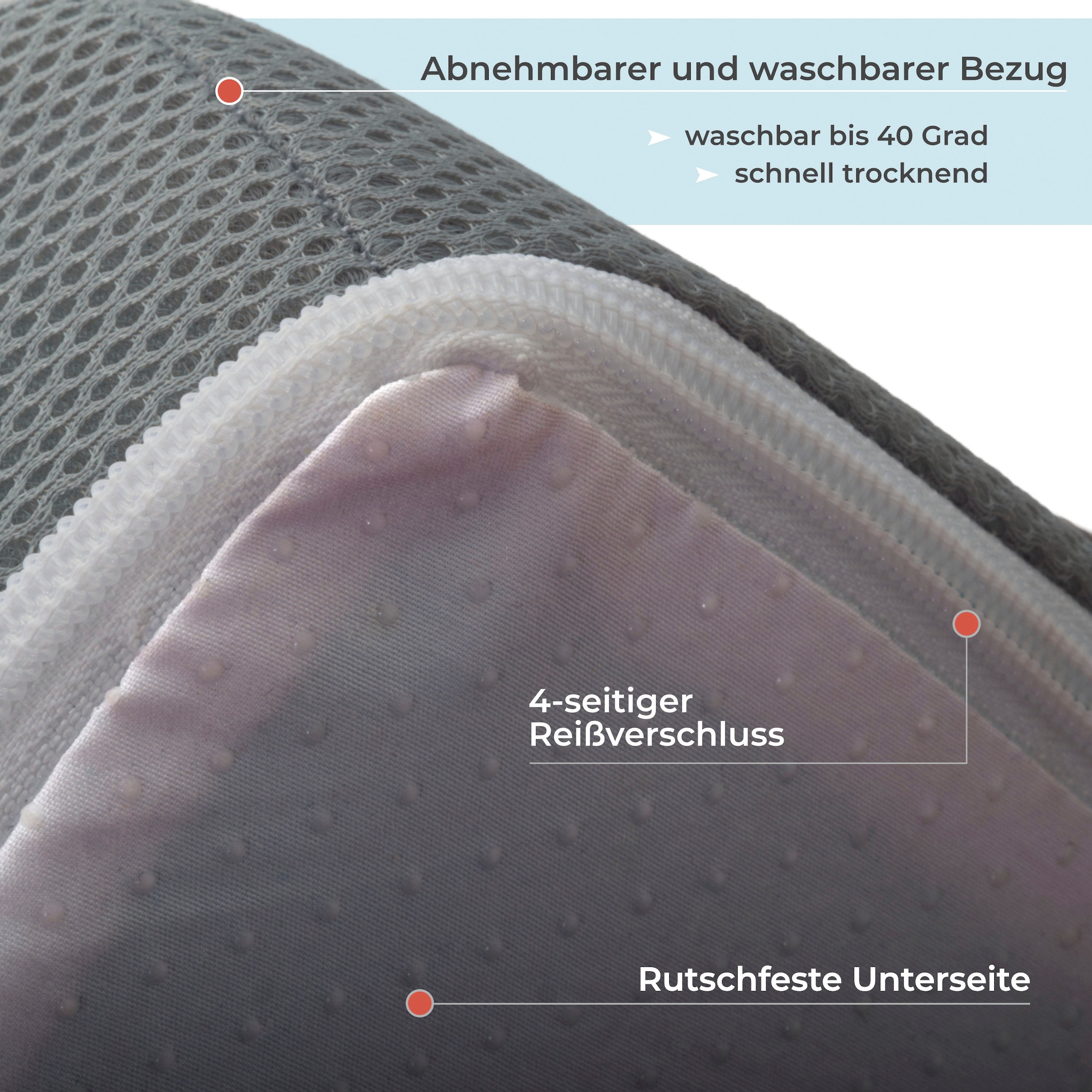 Jekatex Topper »MULTIFLEX 3-Zonen Komfort« für Aufwertung deiner Matratze