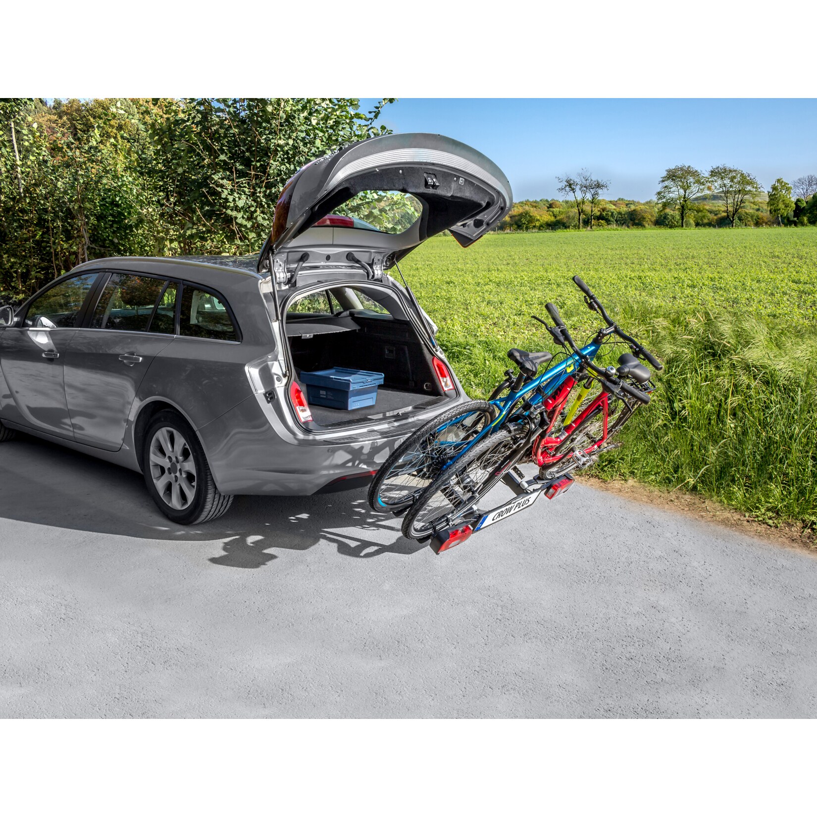 EUFAB Fahrradträger Crow Plus für 2 Fahrräder, erweiterbar