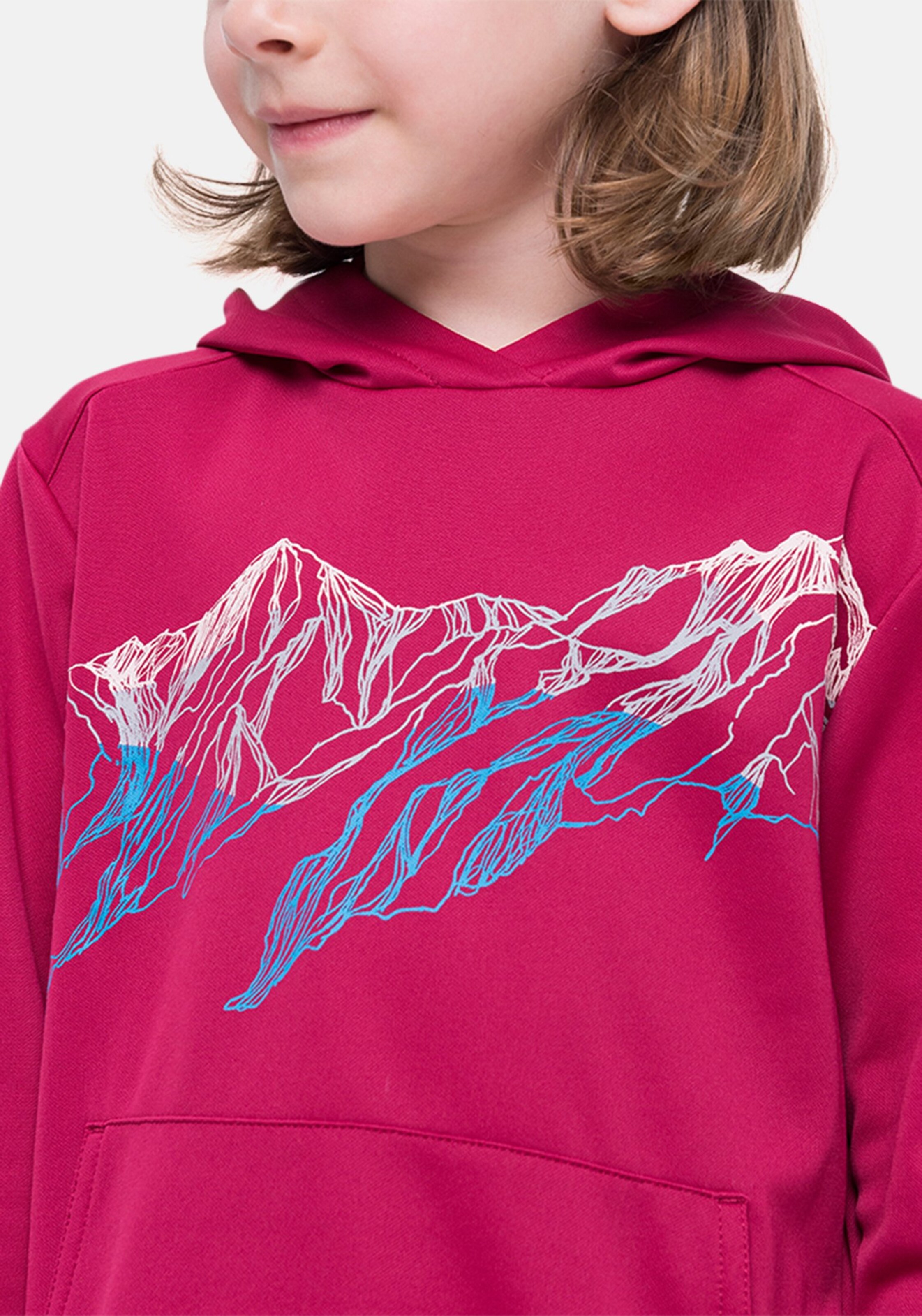 WeAct-Kinderkollektion Mid Layer Hoodie in sangria