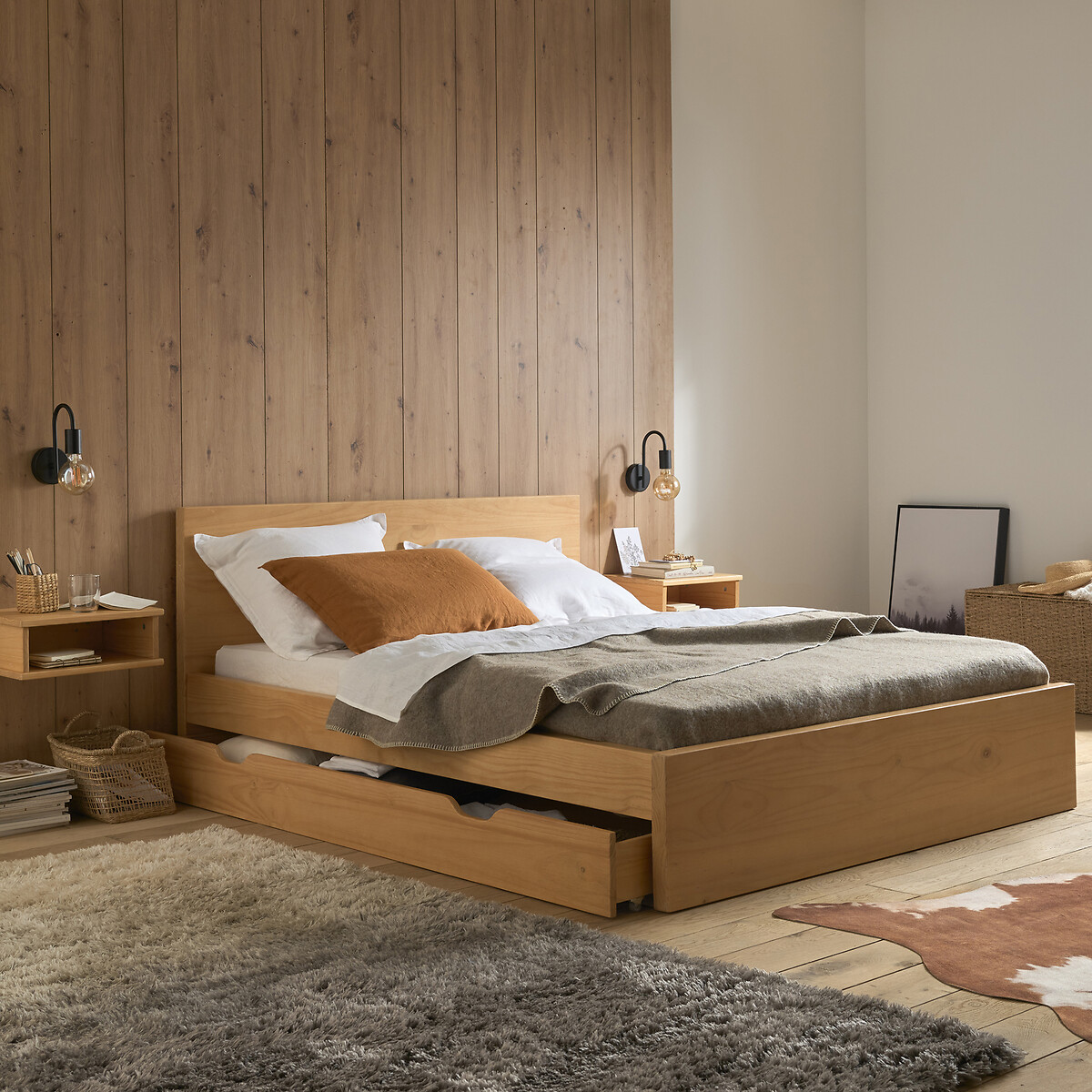 LA REDOUTE INTERIEURS<br>Gaveta de arrumação com rodas para debaixo da cama, Jalun