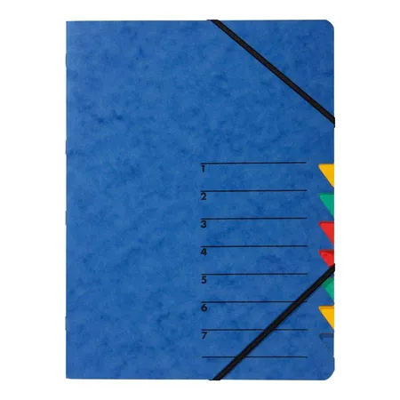 Pagna 6386199 Ordnungsmappe Easy 1-7, blau, 7 tlg.