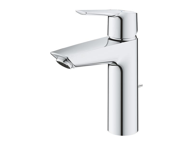 GROHE Lavaboarmatur QuickFix Start M-Size chrom Mit 3-in-1 QuickTool, Zugstange Ablauf