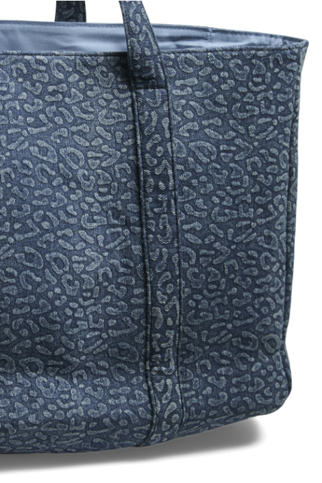 Pieces blauwe dames tas