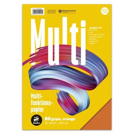 Staufen Style Multifunktionspapier A4 50 Blatt 80g/qm orange