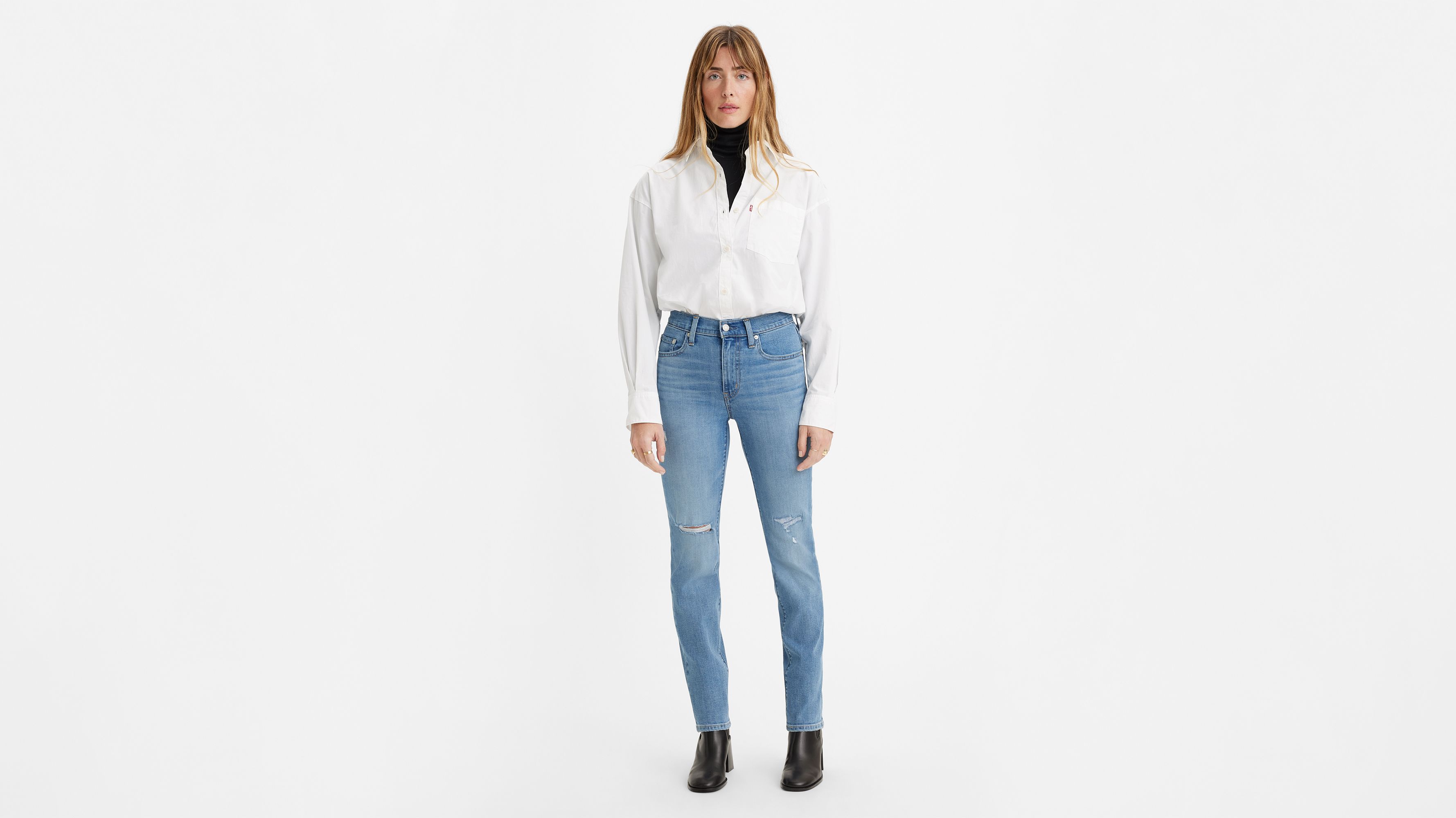 Jean 724™ taille haute droit - Slate Fixer - Bleu