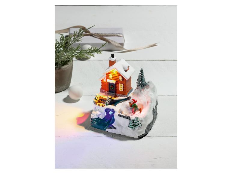 Kerstdorp figuur met verlichting