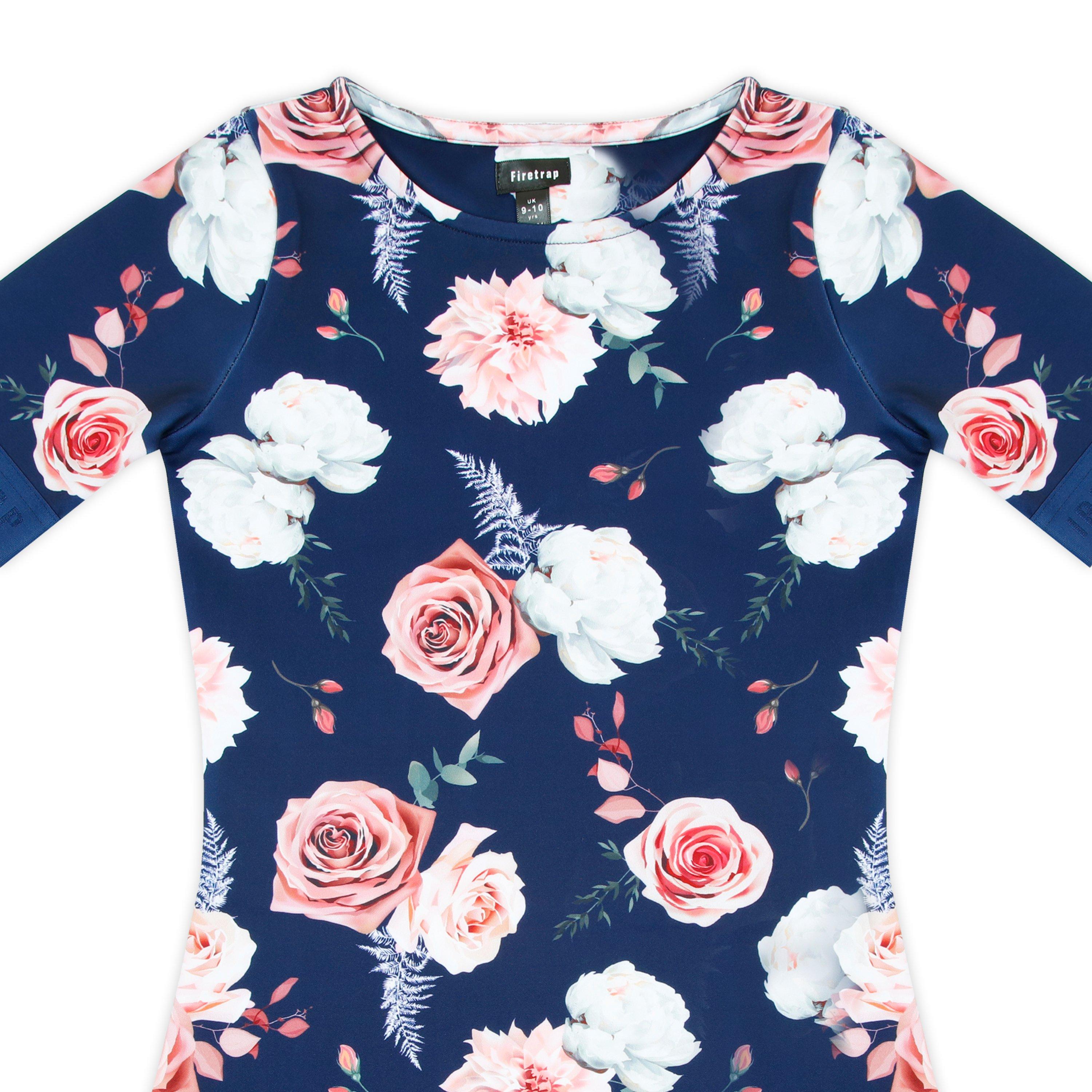 Firetrap Bodycon All Over Print Dress Junior Girls