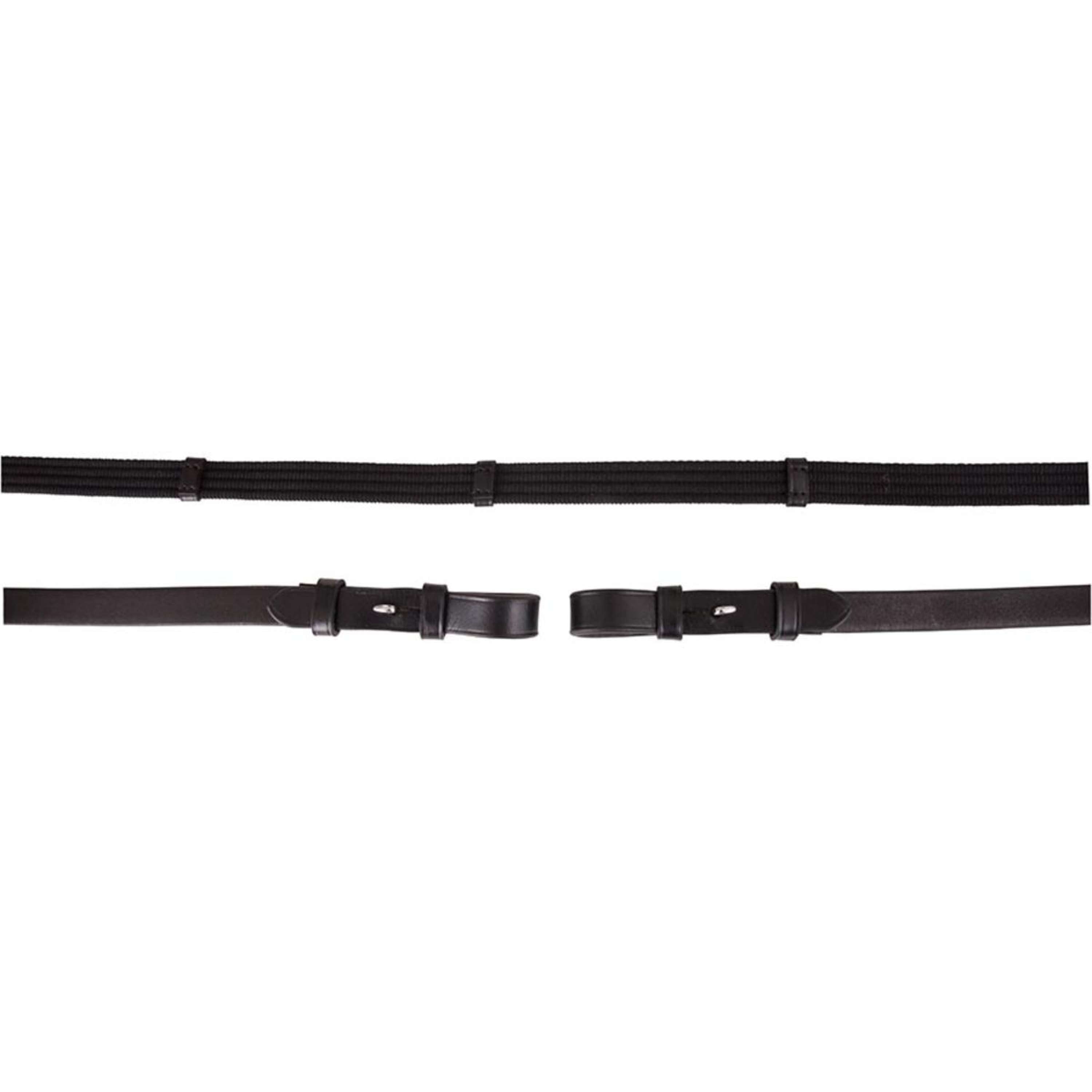 Premiere Teugel Linnen 19mm met Blinde Sluiting Zwart
