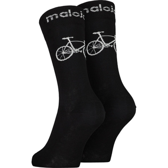 Maloja StalkM. Socken Deep Black