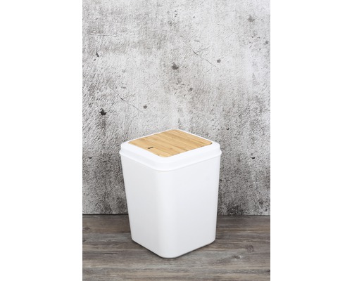 form&style beugelemmer 7 liter wit/bamboe