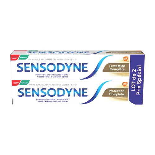 Dentifrice Protection complète Sensodyne - 2 x 75ml