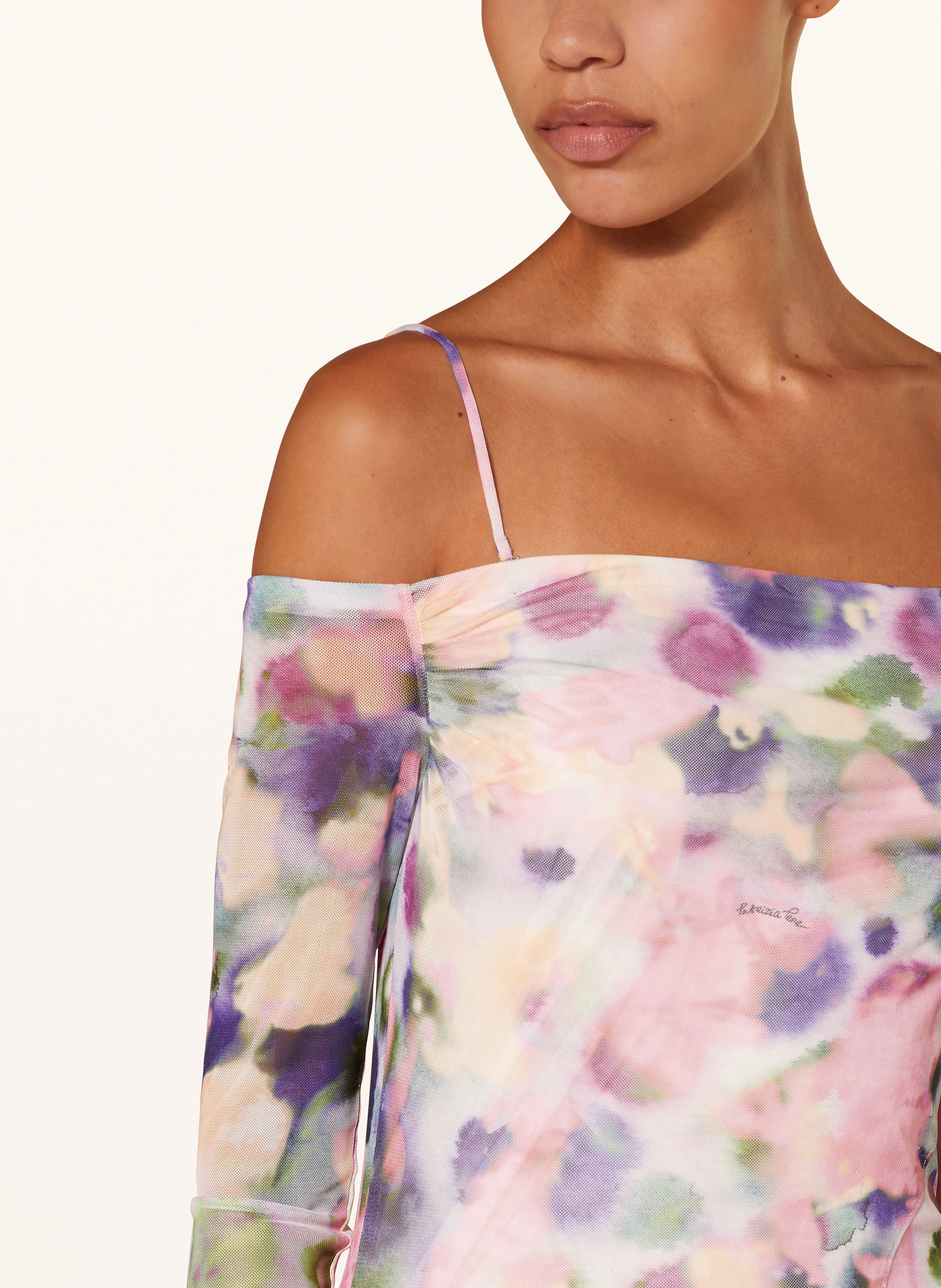 PATRIZIA PEPE Off-Shoulder-Kleid aus Mesh