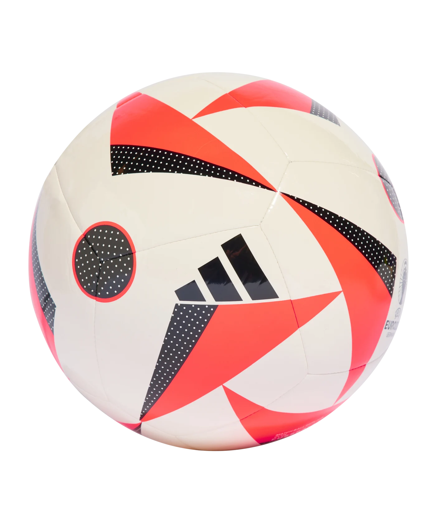 adidas Fussballliebe Club Trainingsball EM 2024 Weiss Rot Schwarz