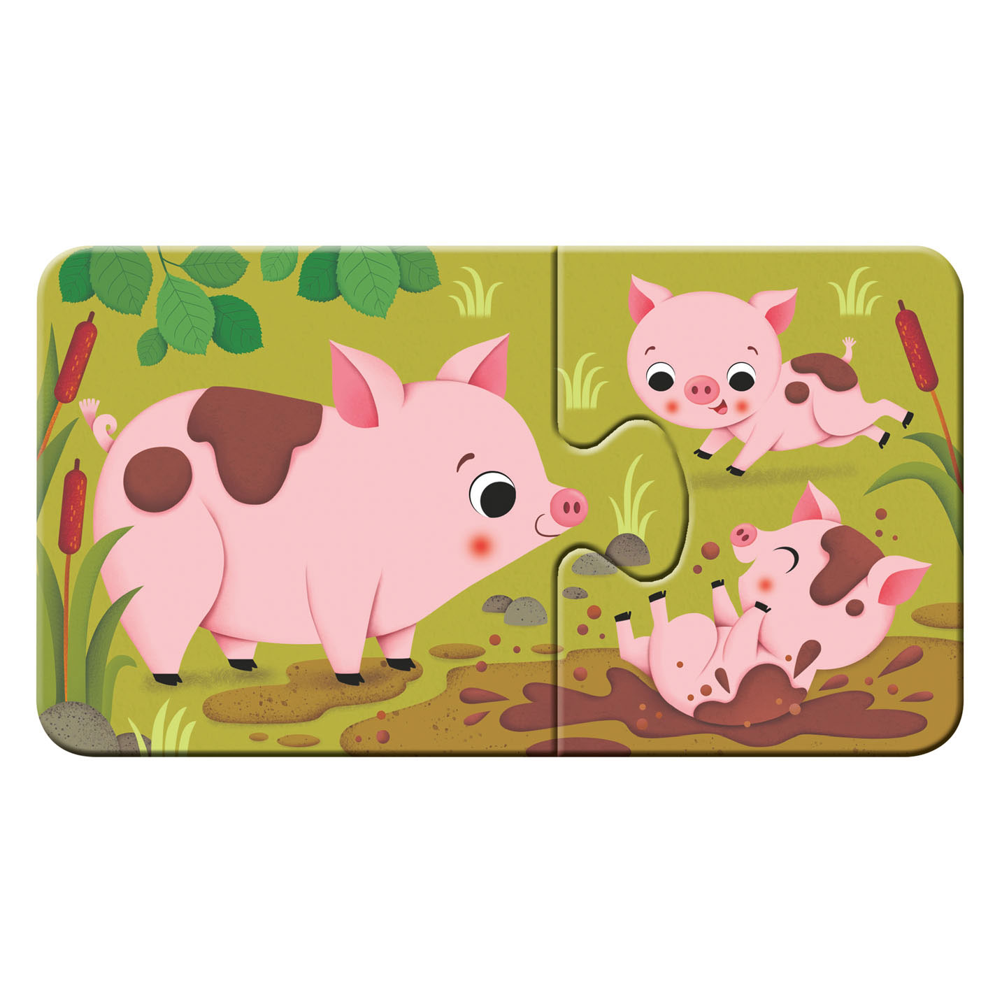 Dieren en hun Kleintjes Puzzel, 9x2st.
