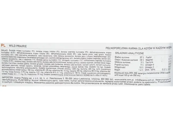 Acana WILD PRAIRIE CAT 4,5kg
