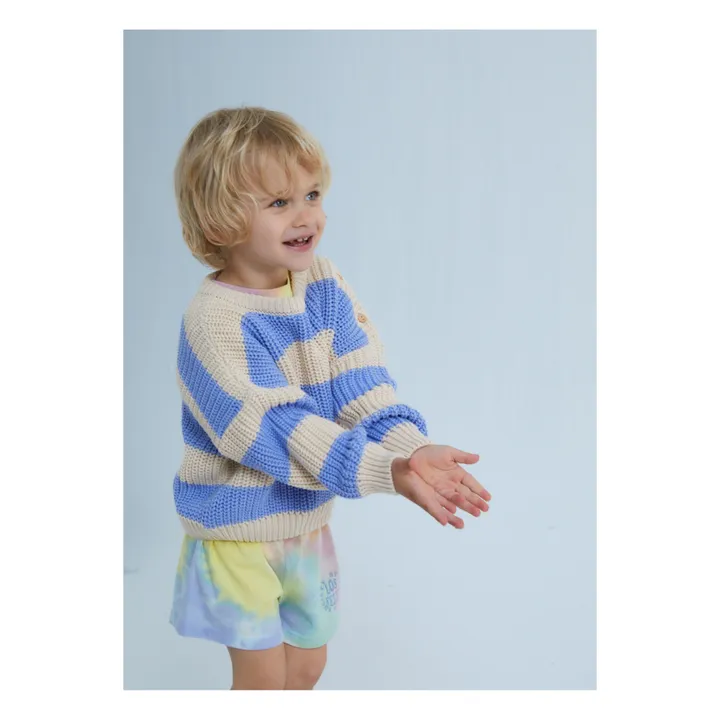 the new society Pull Myra Baby Coton Bio | Bleu