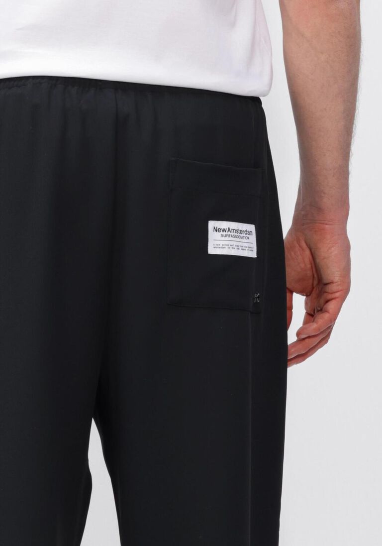 zwarte new amsterdam surf association wijde broek work trousers