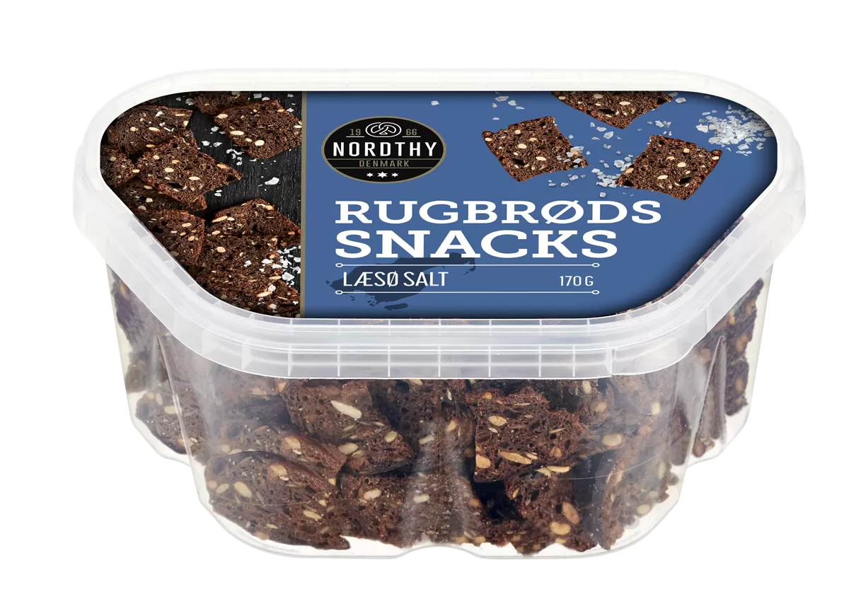 Nordthy Rugbrødssnack Læsøsalt - 170 g