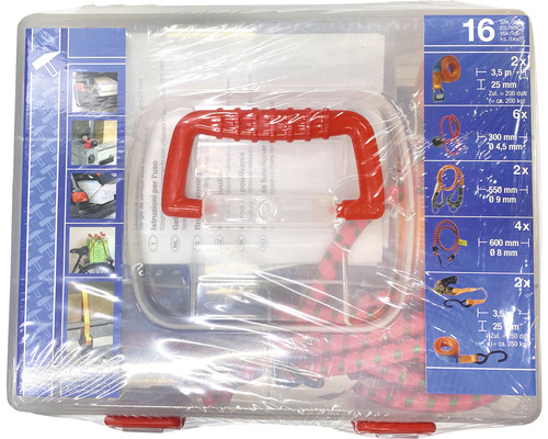 16-delige spanbandenset