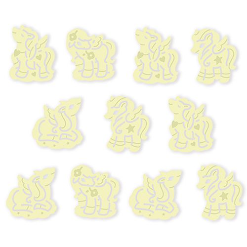 4m muurstickers glow-in-the-dark - eenhoorns