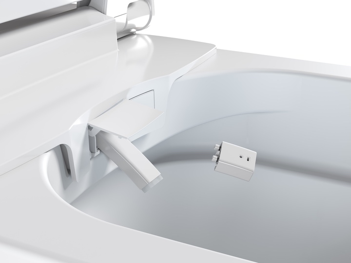 Clou Clever douche wc met turboflush en softclose zitting wit glans