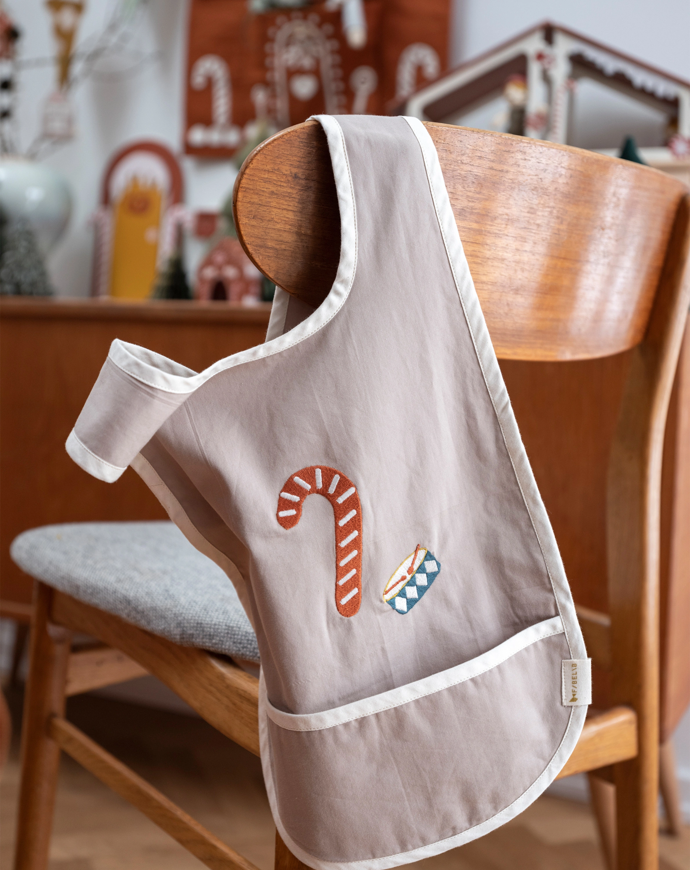 Lätzchen CANDYCANE in beige