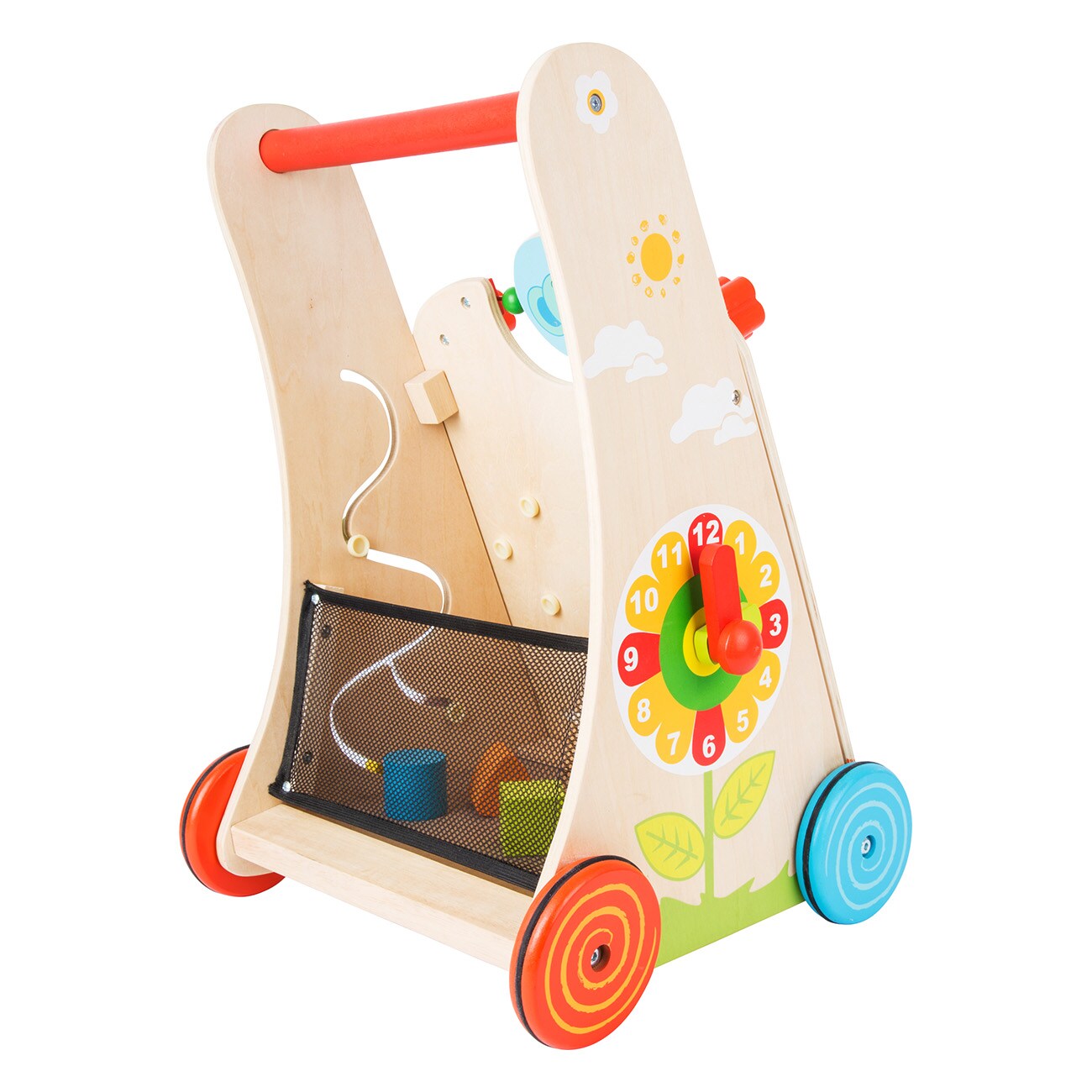 Smallfoot Lauflernwagen Blumenwiese 10606 Mehrfarbig Lauflernwagen