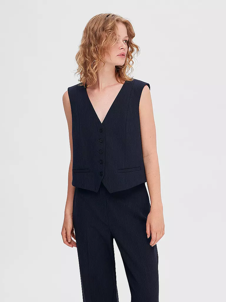 SELECTED FEMME Gilet SLFRITA dunkelblau