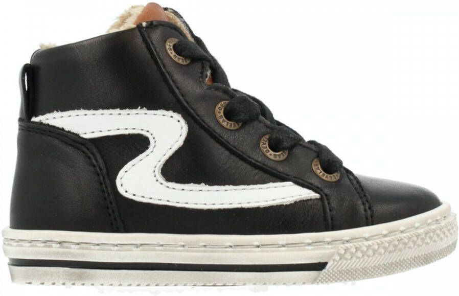 Develab 45667~~~~~~~~~~~~~~~~~~~~~~~~~ JongensHalf-hoogKindersneakers Zwart