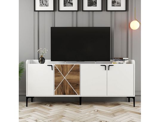 CONCEPT1 - Bahut Venedik blanc 180 x 35 x 78cm