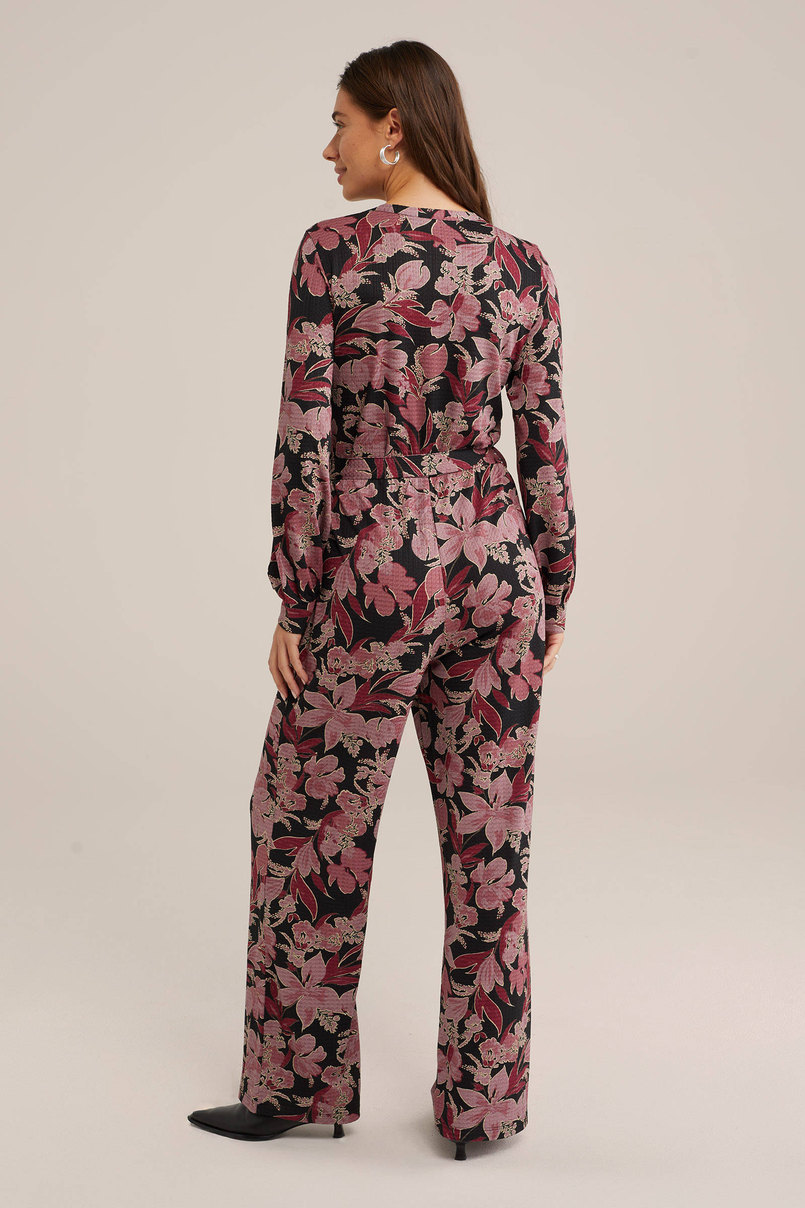 WE Fashion straight  fit jumpsuit roze