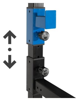 Cage de musculation acier rack de musculation station de fitness noir/bleu 08_0000428