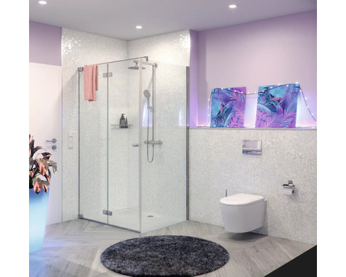 Jungborn wandclosetset ONE 53, randloos, glanzend wit, met toiletzitting met Turbo-Flush-technologie