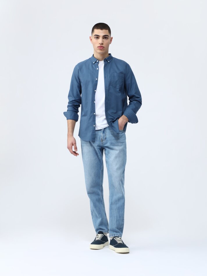 Camisa Oxford - Azul Comissária de Bordo