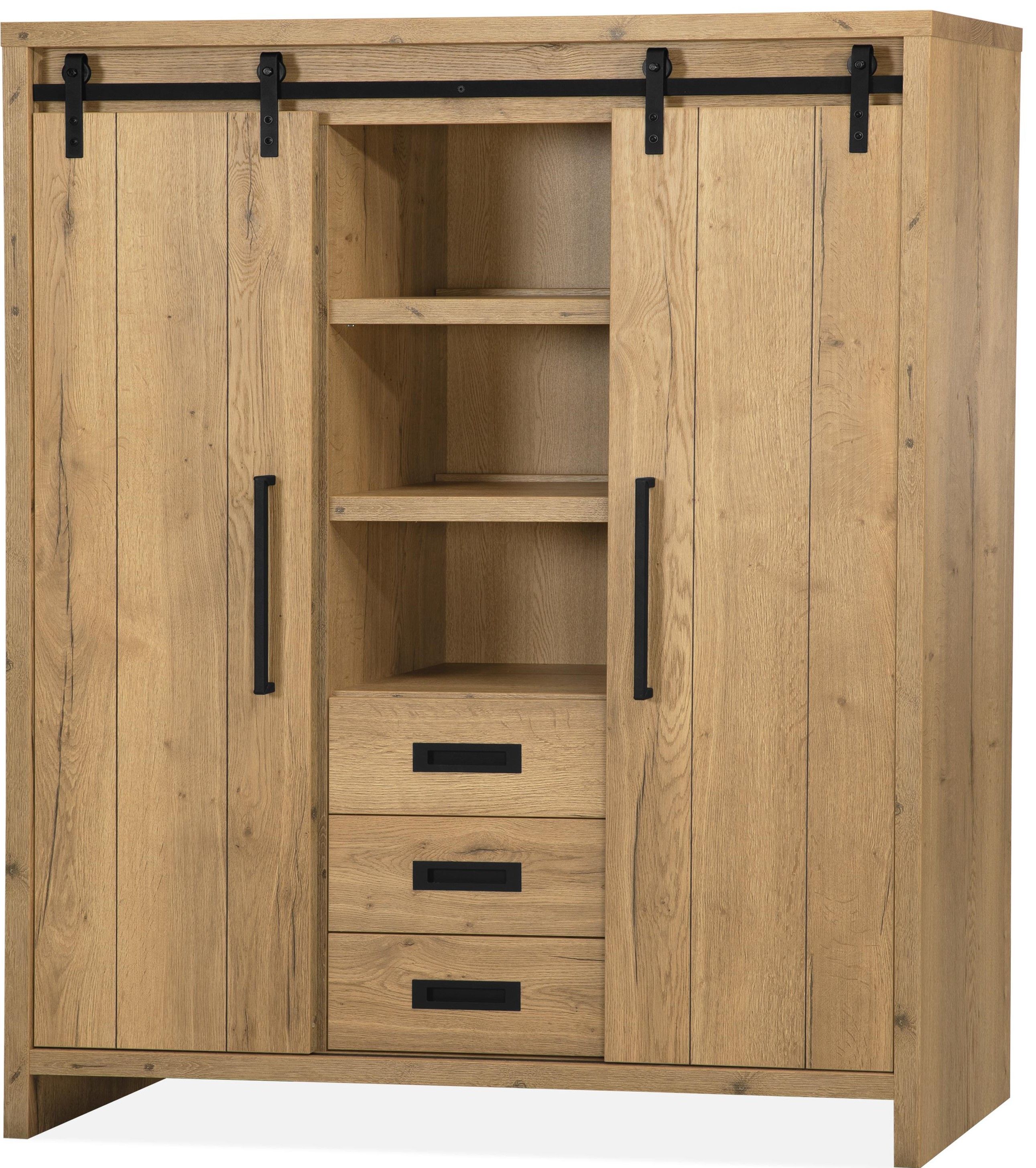 Wandkast Kerim - Cottage B135 x D45 x H173 cm