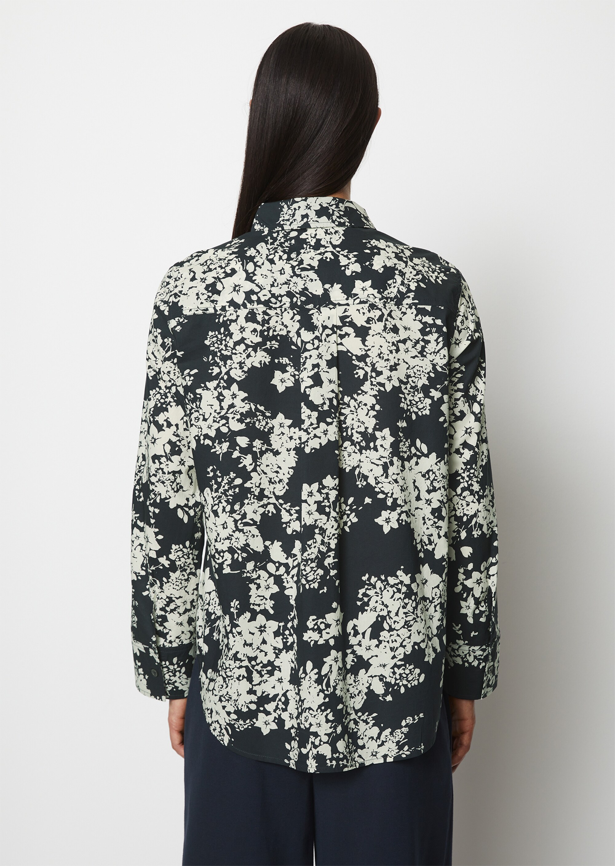 Bluse A-Shape aus Papertouch-Popeline