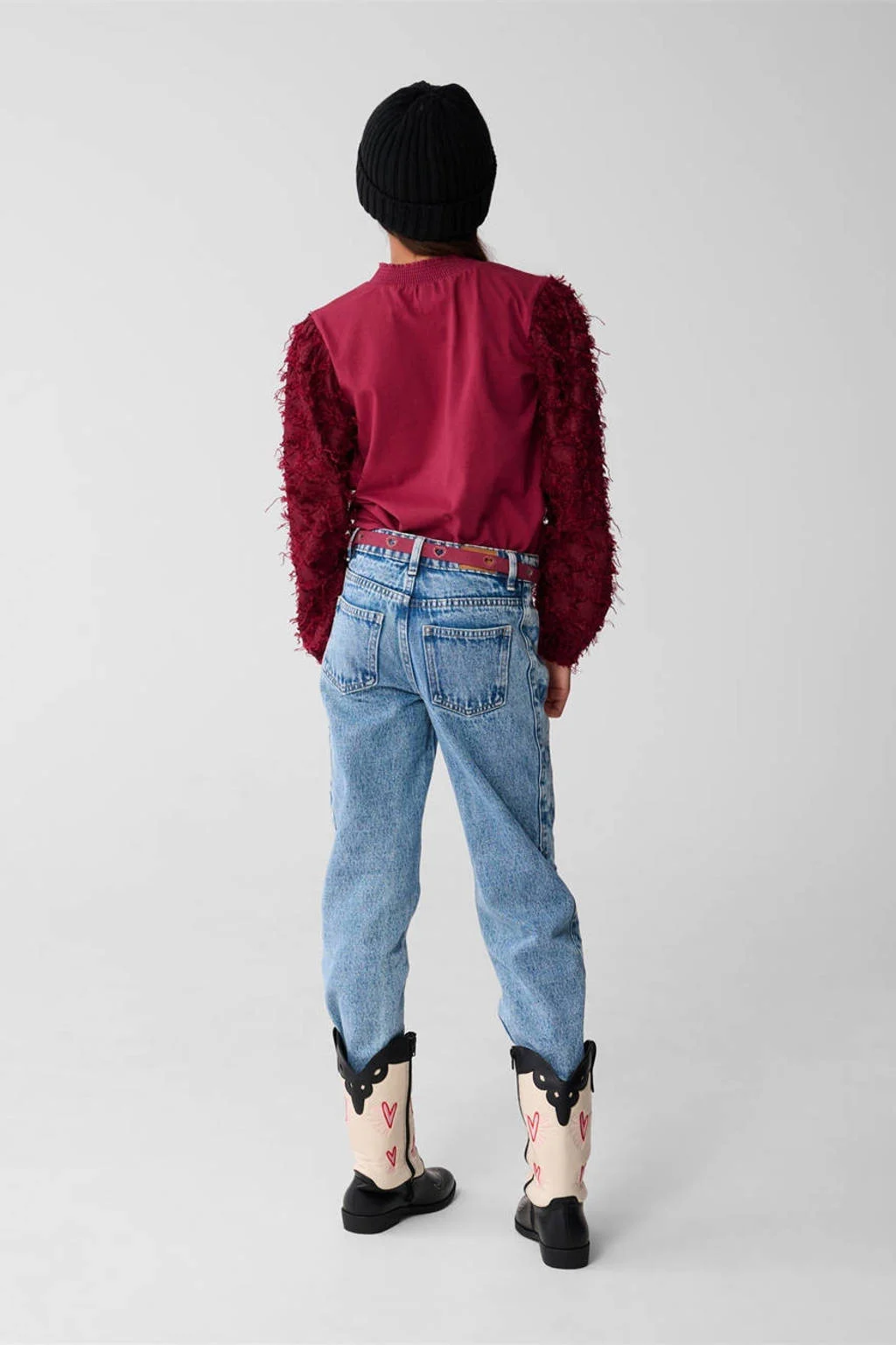 Shoeby blousetop donkerrood