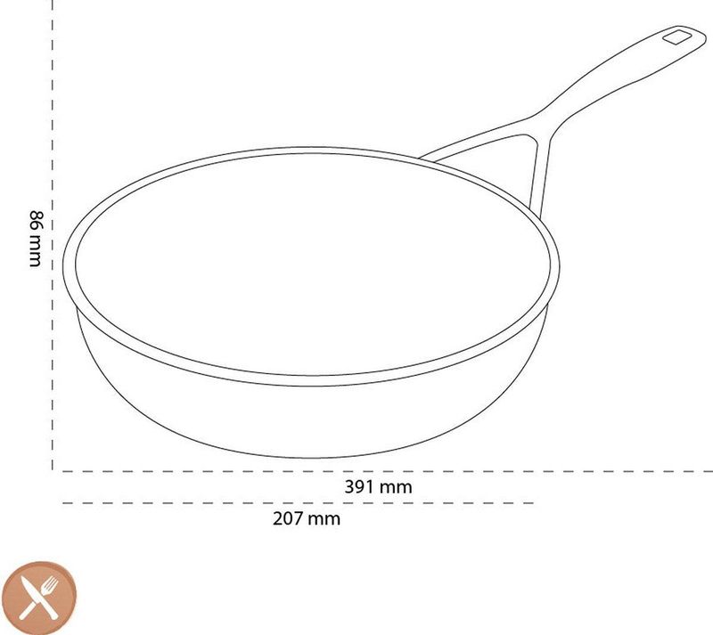 Demeyere Koekenpannen Alu Pro 5 Ceraforce ø 20 + 24 keramische anti aanbaklaag