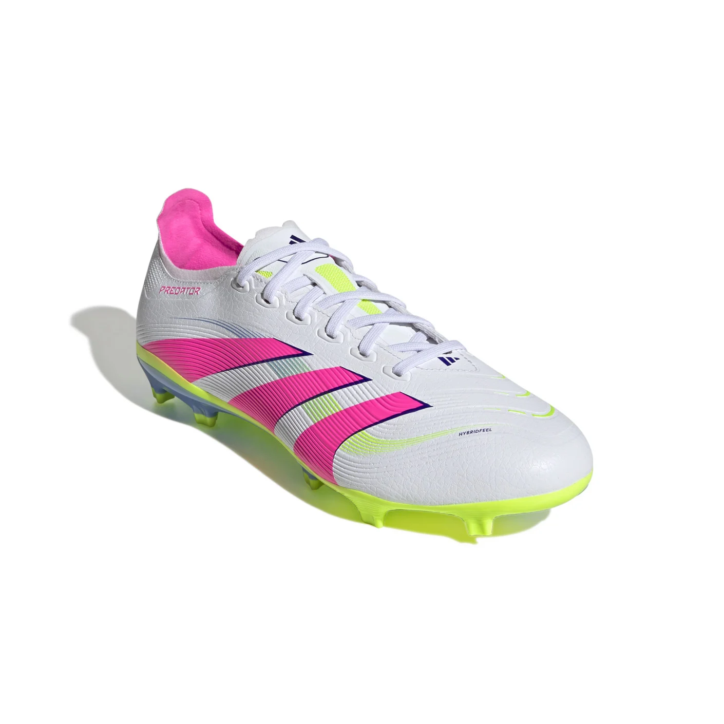 Adidas Predator League Gras / Kunstgras Voetbalschoenen (MG) Wit Roze Neongeel