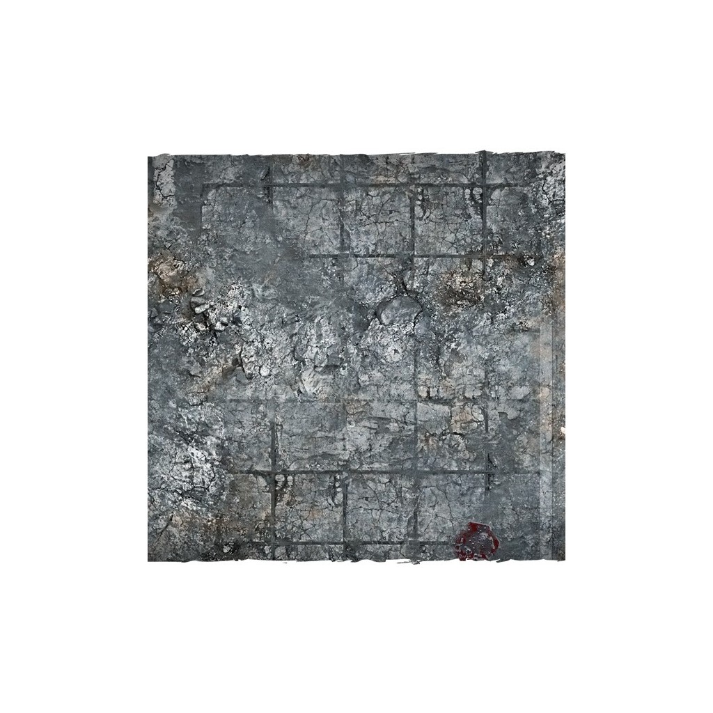 Terrain Mat PVC - City Ruins - 90x90
