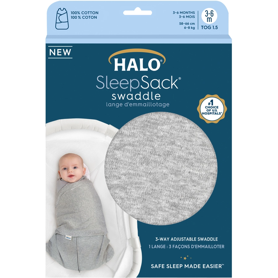 HALO® SleepSack® Wickelschlafsack Heather grey