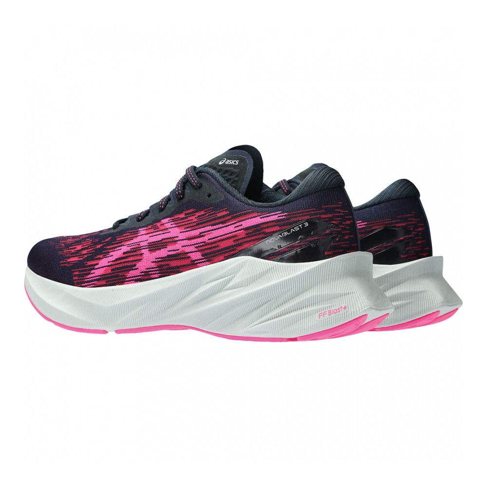 Asics NOVABLAST 3 - Chaussures running Femme french blue/hot pink