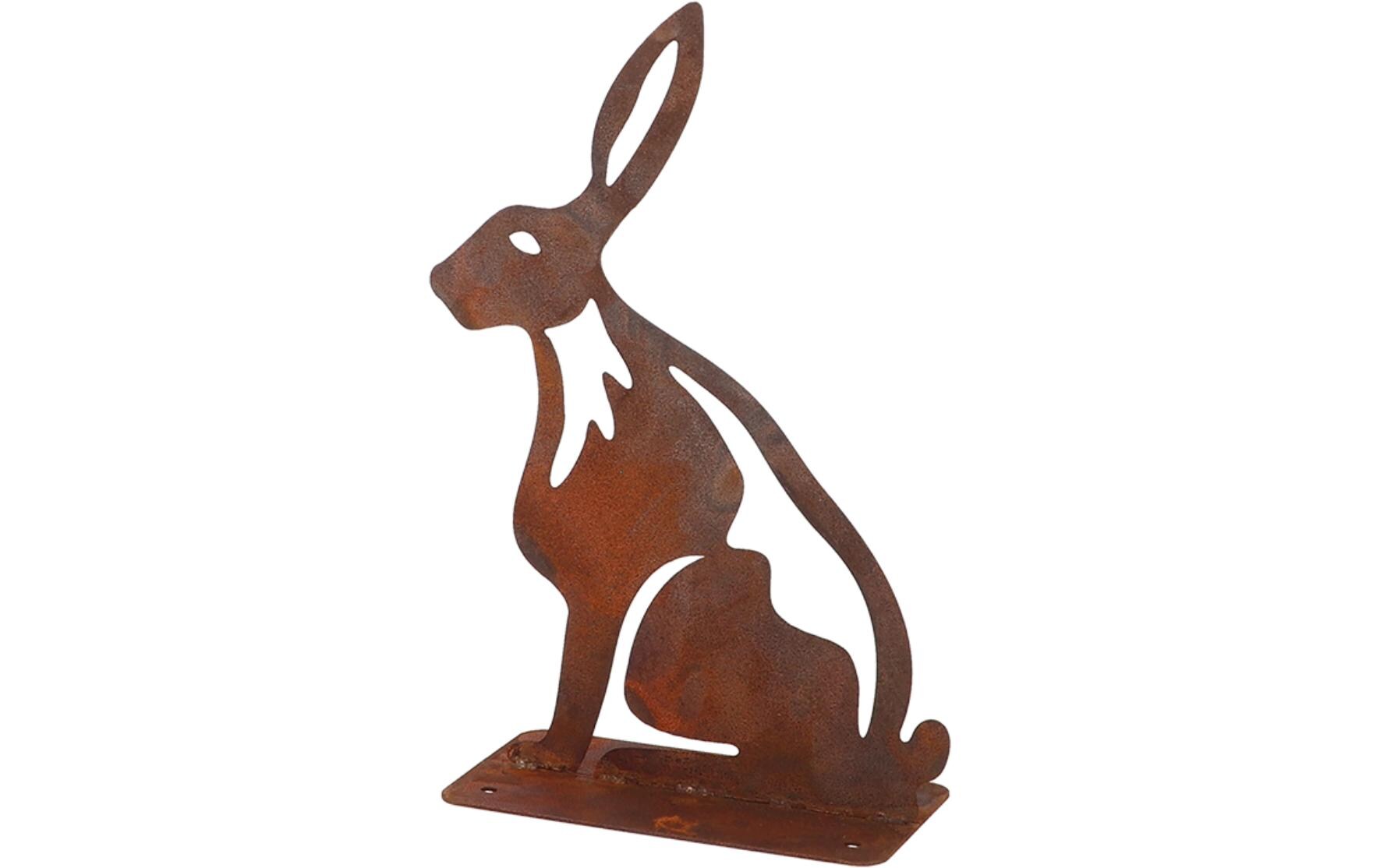 Dekofigur Hase RostbraunGartendekoration