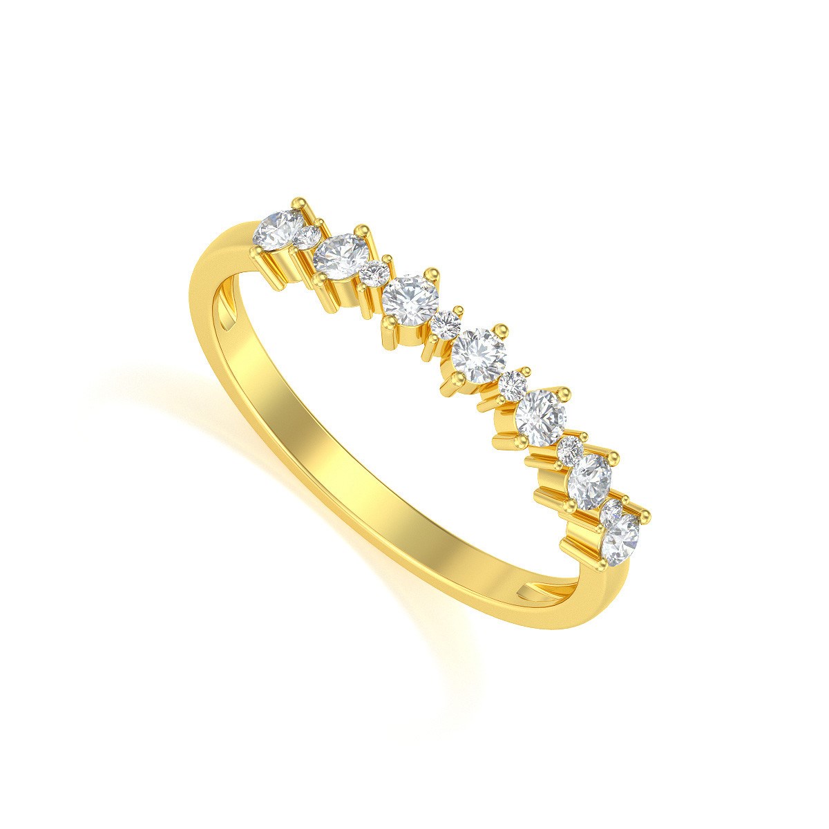 Alliance Or 750 Jaune Diamants 1.70grs