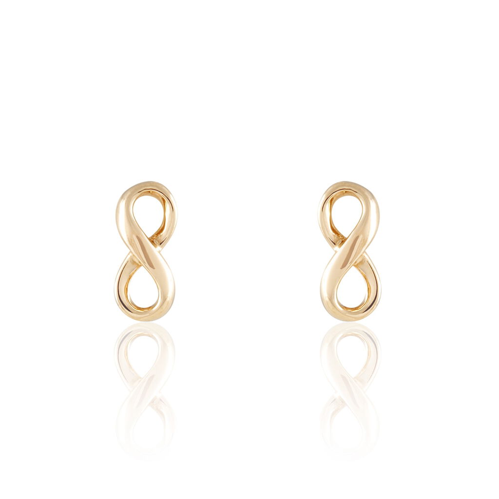 Boucles D'oreilles Puces Ajna Plaqué Or Jaune