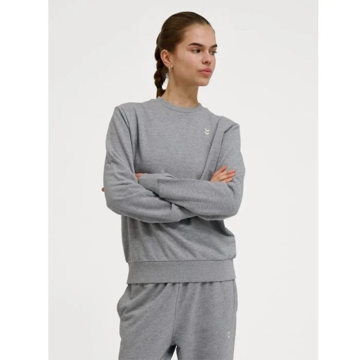 Hummel Dame Trøjer Pulse Sweat Crewneck Grå