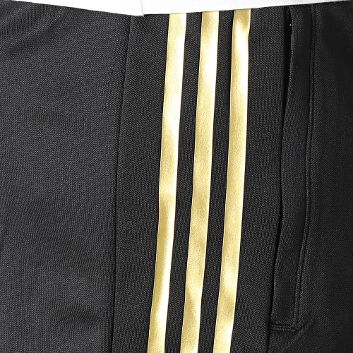 Short Jogging A Bandes Tiro Noir Doré