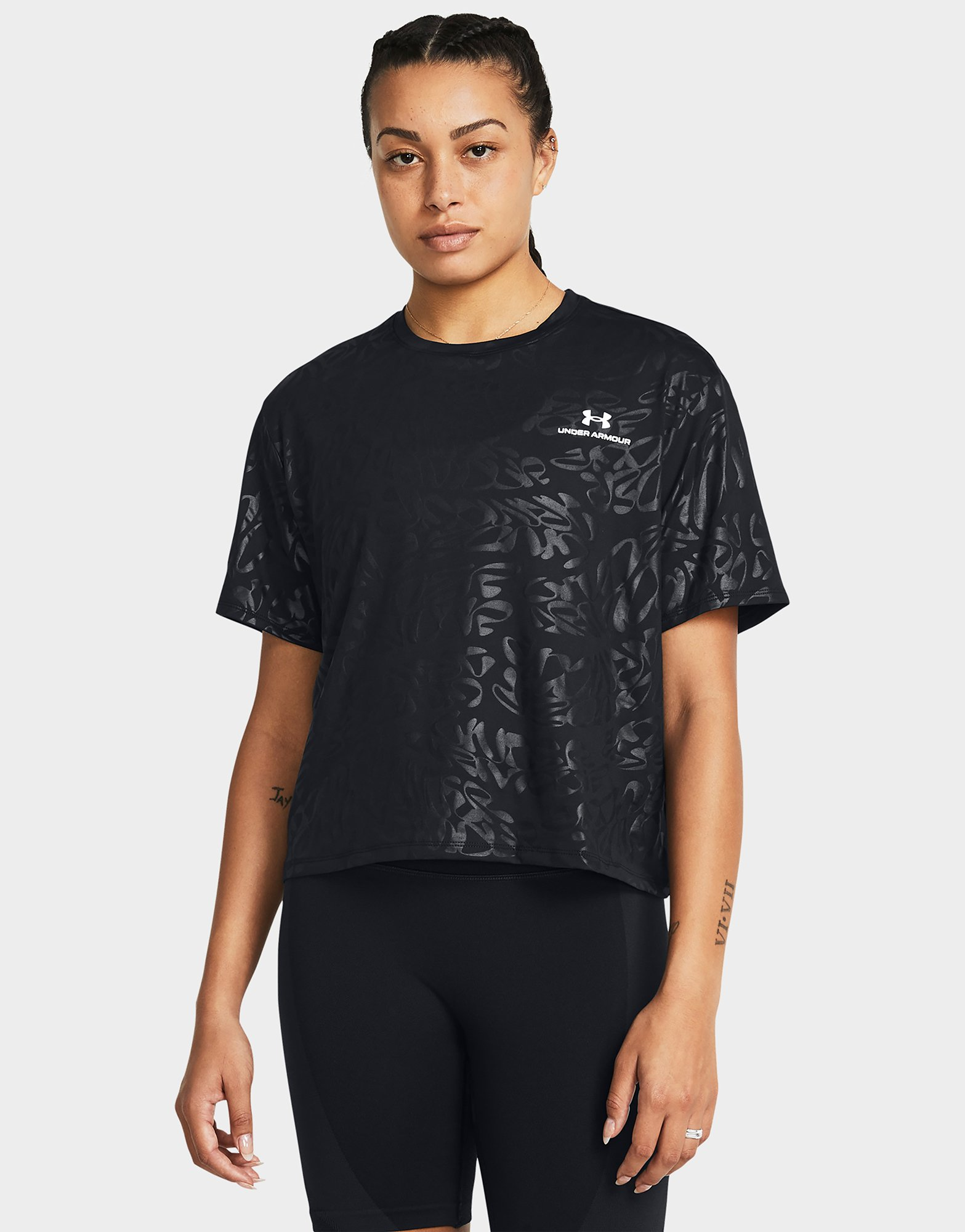 Under Armour Short-Sleeves Vanish Energy Emboss Crop SS