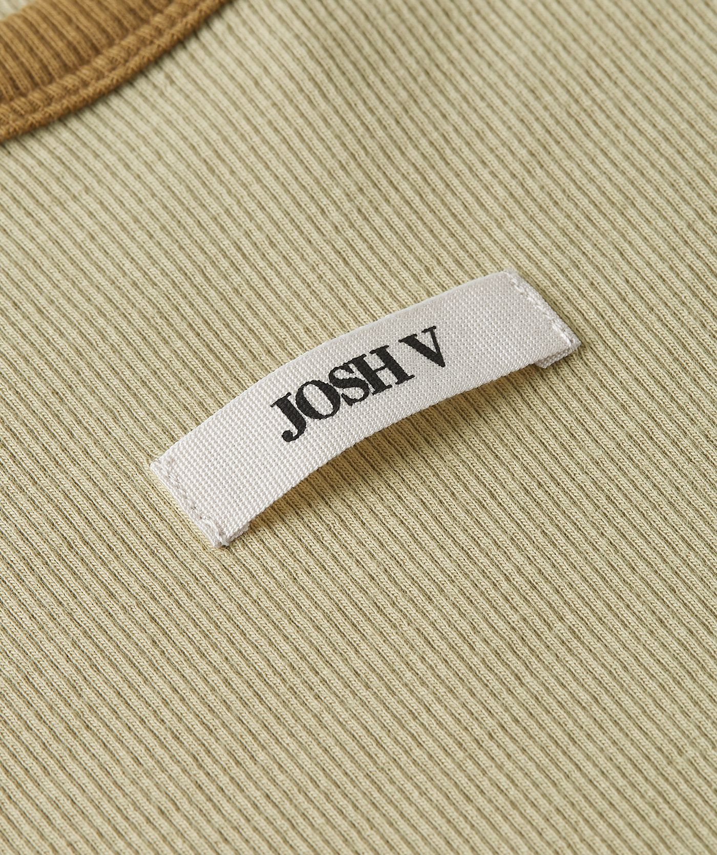 JV-CODY slim fit T-shirt met logo - dark pistachio